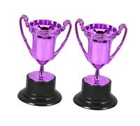 ELAYARD 2 pièces Mini Trophées de Compétition Décoration Trophée pour Fêtes et Récompenses Scolaires Accessoires Célébration pour Lot de Petites Coupes Colorées