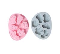 ELAYARD 2 pièces Moule Silicone Chocolat Flexible Antiadhésif pour Pâtisserie Dessert Démoulage Facile Cuisson Polyvalente Compacte