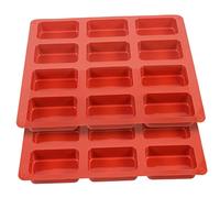 ELAYARD 2 pièces Moule Silicone pour Mini Pains Cavités Antiadhésif Moule à Pâtisserie Polyvalent pour Chocolat Biscuits et Gâteaux Lot de Facile à Démouler et Nettoyer