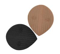 ELAYARD 2 pièces Patchs Semelle Antidérapants PU Durables pour Talons Arrière Protection Renforcée le Glissement Pads Ajustables Invisibles pour Réparation de Chaussures Lot Noir