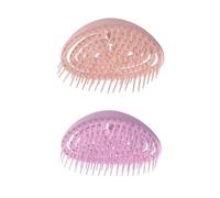 ELAYARD 2 pièces Peigne de Massage Chevelu Portable Peigne Démêlant Souple pour Femme Brosse Massage Manuel Confortable et Anti-nœuds Accessoire Soin Cheveux Sensibles et Garçon Fille