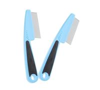 ELAYARD 2 pièces Peigne Fin Acier Inoxydable Démêleur Antipelliculaire pour Garçon Fille et Animaux pour Coiffure Précise