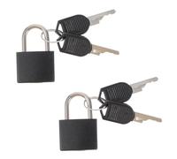 ELAYARD 2 Pièces Petit Cadenas à Clé Laiton avec Coque Colorée Verrou de Journal Intime pour Casier Armoire Valise Résistant Corrosion et