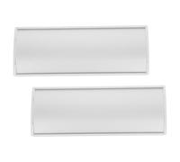 ELAYARD 2 Pièces Plaque de Porte Aluminium Lot de Plaques Murales Courbées Signalétique Intérieure pour Bureau et Maison Design Robuste pour Identification Personnalisée