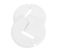 ELAYARD 2 Pièces Plastic Pipe Cover Metal Flange Decoration For Wall Radiator And Drain Line Durable Stylish Pipe Cover For Plumbing And Public Spaces