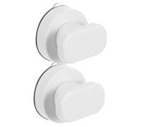 ELAYARD 2 pièces Poignée Ventouse Salle Bain Poignée Adhésive Antidérapante pour Portes Verre Réfrigérateur Armoire et Couvercle de Toilette Installation sans Perçage