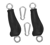 ELAYARD 2 Pièces Poignées Ergonomiques Courtes pour Câbles de Fitness Prises Résistantes et Stables pour Bandes de Résistance et Machines de Gym Accessoires Durables pour Entraînement à