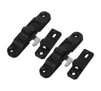 ELAYARD 2 pièces Serrure de Porte Coulissante Vintage Plastique Verrou de Sécurité pour Porte et Fenêtre à Glissière Loquet Pliant pour Moustiquaire Installation Facile Coulissantes et