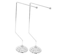 ELAYARD 2 pièces Support Drapeau de Table Alliage Base Ronde Stable Porte-drapeau Bureau pour Fanions pour Réunions Contrats et Décoration