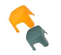 ELAYARD 2 pièces Tabouret de Toilette Compact Plastique Tabouret Salle de Bain Léger Antidérapant Marchepied Portable pour Adultes et Garçon Fille Jaune et Vert