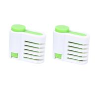 ELAYARD 2 pièces Trancheuse à Gâteau Manuelle Couches Outil de Découpe Vert et Compact pour Toast Sandwich et Pâtisserie DIY