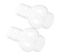ELAYARD 2 Pièces Vintage Glass Oil Lamp Shades Tall Hurricane Chimney Replacement For Kerosene Lanterns With Base Diameter Wind Resistant Design