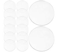 ELAYARD 20 Disques Ronds Acryliques Transparents 5X5 CM Épaisseur 02 CM Plaques Acryliques Solides pour Loisirs Créatifs Supports Polyvalents pour Artistes et Designers et Légères pour