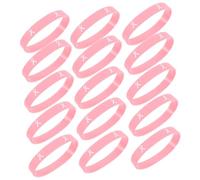 ELAYARD 20 pièces Bracelets Silicone Rose Lutte Cancer du Sein Bandeaux Légers et Résistants Bijoux Féminins pour Sensibilisation et Soutien