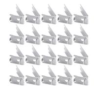 ELAYARD 20 Pièces Lot de Supports Étagères Acier Inoxydable pour Congélateur Clips Robustes et Stables pour Étagères de Réfrigérateur et Cave à Vin Remplacement pour Clips Cassés