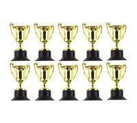 ELAYARD 20 Pièces Mini Trophée Trophées pour Enfants Coupes De Prix Prix De Récompense Jouets pour Enfants Doré Plastique Réutilisable