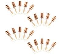 ELAYARD 20 Pièces Mini Tubes de Gloss Rechargeables Vides Flacons Plastique pour DIY Soins des Lèvres Format Voyage Couleur Or Rose