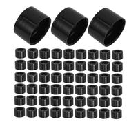 ELAYARD 200 pièces Bouchons de Flacon pour Huile Essentielle Dents Couvercles de Remplacement avec Filetage Précis Anti-évaporation Bouchons Noirs Lisses pour Aromathérapie et Fragrances