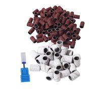 ELAYARD 201Pcs Manchon de Ponçage Ongles Bande de Polissage pour Ongles Gel Naturels et Artificiels avec Foret Céramique
