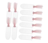 ELAYARD 20pièces Panneaux De Réservation Arqués Acrylique Étiquettes Nominatives Vierges Avec Ruban Pour Tables De Mariage Marque-places Transparents