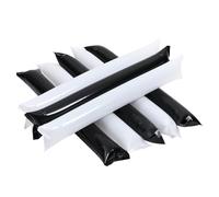 ELAYARD 24 pièces Bâtons Gonflables de Supporter Bâtons de Cheering Épaissis Blancs et Noirs Accessoires de Fête pour Concerts Compétitions et Événements Sportifs Bruiteurs Longs et