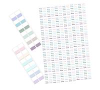 ELAYARD 240 Pièces Stickers Onglets Index Autocollants Inscriptibles pour Planners Étiquettes Marque Pages Adhésives Couleurs Codées pour Organisation Rapide et Lecture Pratiques et