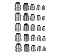 ELAYARD 25 pièces Cales Rondes pour Manche Marteau Jeu de Coins Fendage Robustes Accessoires Réparation Outils à Fendre Compatible et