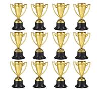 ELAYARD 25 pièces Mini Trophées Plastique Doré Garçon Fille Coupes Récompenses Participation pour Fête Tournoi Scolaire Cadeaux Favoris Motivation et Esprit Équipe Réutilisable