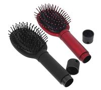ELAYARD 2pièces Boîte de Rangement pour Peigne avec Brosse à Cheveux Dissimulée Double Vis de Sécurité Petite pour Voyage Salle de Bain