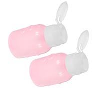 ELAYARD 2Pièces Bouteilles à Pompe Rechargeables pour Dissolvant de Vernis à Ongles de Distributeurs Fuite Élégant pour Voyage et Maison