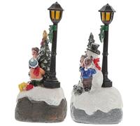 ELAYARD 2pièces Décoration Lumineuse Éclatante pour Maison Ornement Décoration Vive De Noël Artisanat Lumineux Centre Commercial