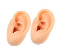 ELAYARD 2pièces Modèle Oreille Silicone Moule De Perçage Modèle Oreille Humaine Accessoire De Pratique Affichage