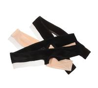 ELAYARD 3 Pièces Bandes Élastiques Réglables pour Perruque Bande Anti-dérapante Silicone pour Oreilles Bandeau Velours Doux pour Maintien Confortable des Bordures de Perruque Noir Marron