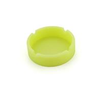 ELAYARD 3 Pièces Cendrier Rond Silicone Incassable Résistant Chaleur Lot de Extérieur Intérieur Lumineux Blanc Rose Jaune