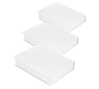 ELAYARD 3 pièces Décoratif Vide Blanc Faux pour Loisirs Décoration Intérieure Salon Bureau Bibliothèque Ornement Factice