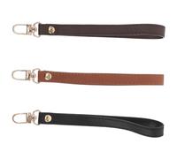 ELAYARD 3 Pièces Poignées de Cuir Synthétique avec Anneaux Dragonne de Poignet pour Porte Pochette Téléphone Accessoires Durables et Pratiques pour Femmes