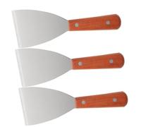 ELAYARD 3 pièces Spatule Inox à Steak avec Manche Ergonomique Raclette de Cuisine Polyvalente pour Barbecue Grill et Pâtisserie Ustensile et Chaleur
