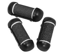ELAYARD 3 pièces Tête de Remplacement pour Râpe Pédicure Électrique Lot de Abrasifs Noirs Accessoire Multifonction pour Soin Élimination des Peaux Mortes