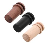 ELAYARD 3 Pièces Wood Guitar Strap Locks Handmade Maple Ebony End Pins For Electric Acoustic Bass Ukulele With Tonal Enhancement And Unique Texture