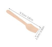ELAYARD 300 Pièces Mini Wooden Spoons pour Dégustation Couverts Jetables Naturel avec Manche Carré pour Glaces Yaourts Desserts Cafés et Événements