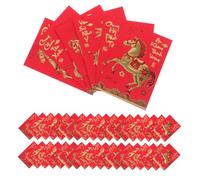 ELAYARD 360 Pièces Envelopes Year Of The Horse Creative Lucky Money Pockets Vietnamese Text Spring Festival Wedding Money Packets