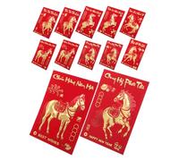 ELAYARD 360 Pièces Vietnamese Year Envelopes Year Of The Horse Creative Hong Bao Packets With Vietnamese Text For Wedding Spring Festival And Family Celebrations