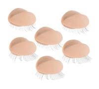 ELAYARD 3paires Paupières Amovibles Réaliste Pour Tête Mannequin Cils Pour Formation Extension Cils Remplacements Pratiques Et Durables