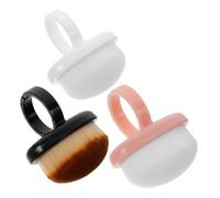 ELAYARD 3pièces Brosse à Brosse Dépoussiéreuse Douce Pour Nettoyage Des Avec Poignée Courte Outils De Manucure Multifonctionnels