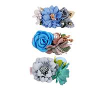 ELAYARD 3Pièces Flower Hair Clips Set For Lightweight Floral Accessories For Adorable Hairstyles