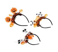 ELAYARD 3pièces Serre-tête Citrouille Halloween Serre-tête Fantôme Pinces à Cheveux Forme De Crâne Accessoires Pour Cheveux Halloween