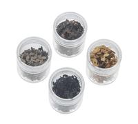 ELAYARD 4 boîtes Paillettes Nail Art Forme de Note de Musique Accessoires Manucure DIY Brillants Mat Métalliques pour Ongles Press Medium Décorations Ongles pour Fêtes et Quotidien