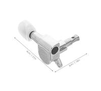 ELAYARD 4 Ensembles Ukulele Tuning Pegs Stainless Steel Sealed Gear Machine Heads With Angled Keys For Precise Sound Adjustment And String Tuning