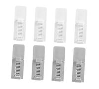 ELAYARD 4 paires -couvercle Toilette Adhésif Réglable Poignée Siège Toilette Rehausseur Pratique Salle de Bain sans Contact Blanc Gris
