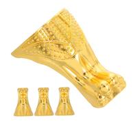 ELAYARD 4 Pièces Angle Rétro Dorés pour Meuble Protège Coins Décoratifs Robustes pour Boîte à Bijoux Support Vintage pour Coffre Table et Cabinet
